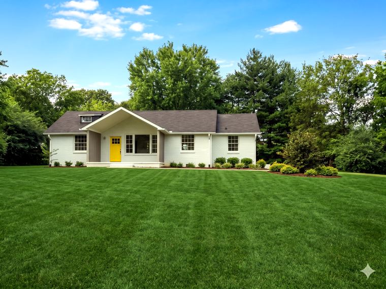 Custom home exterior in Nashville